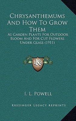 Chrysanthemums And How To Grow Them: As Garden Plants For Outdoor Bloom And For Cut Flowers Under Glass (1911)