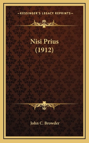 Nisi Prius (1912)