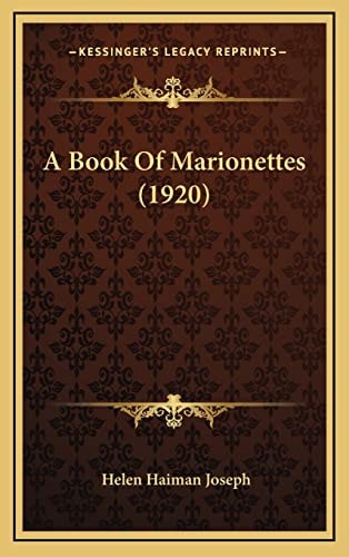 A Book Of Marionettes (1920)