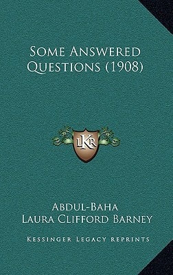 Some Answered Questions (1908)