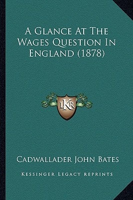 A Glance At The Wages Question In England (1878)