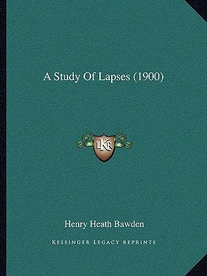 A Study Of Lapses (1900)