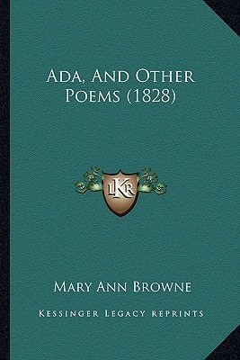Ada, And Other Poems (1828)