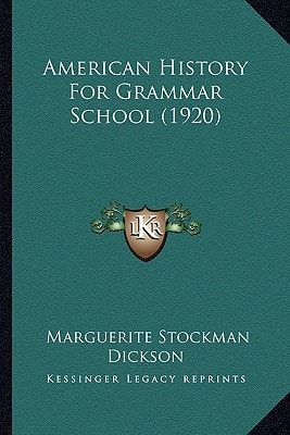 American History For Grammar School (1920)