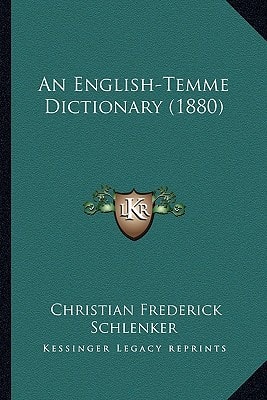 An English-Temme Dictionary (1880)