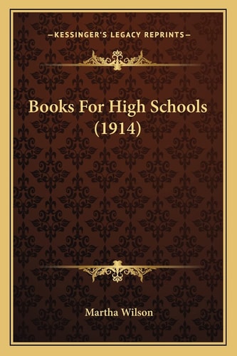 Books For High Schools (1914)