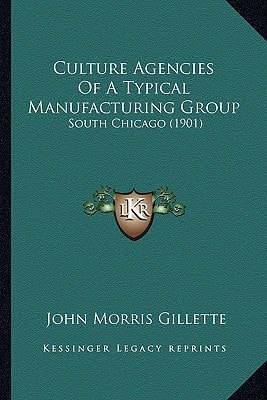 Culture Agencies Of A Typical Manufacturing Group: South Chicago (1901)