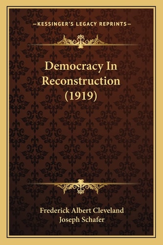 Democracy In Reconstruction (1919)