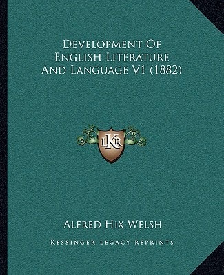Development Of English Literature And Language V1 (1882)