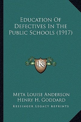 Education Of Defectives In The Public Schools (1917)