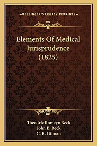 Elements Of Medical Jurisprudence (1825)