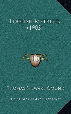 English Metrists (1903)