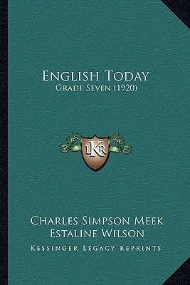 English Today: Grade Seven (1920)