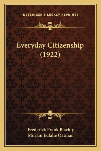 Everyday Citizenship (1922)