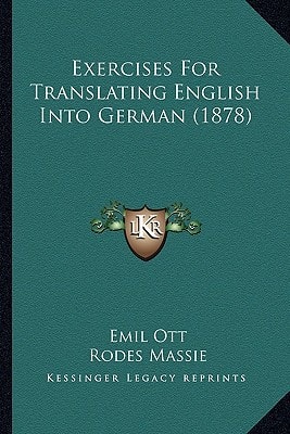 Exercises For Translating English Into German (1878)