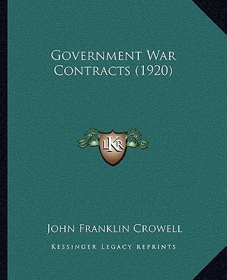 Government War Contracts (1920)