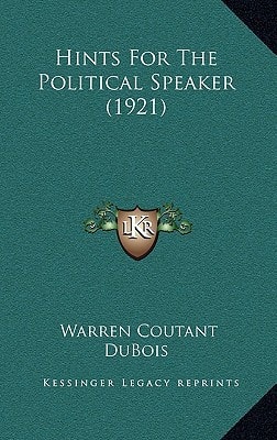 Hints For The Political Speaker (1921)