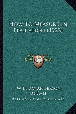 How To Measure In Education (1922)