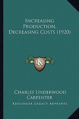 Increasing Production, Decreasing Costs (1920)