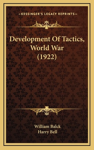 Development Of Tactics, World War (1922)