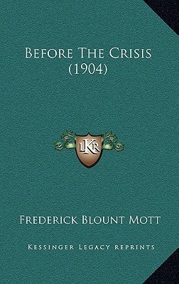 Before The Crisis (1904)