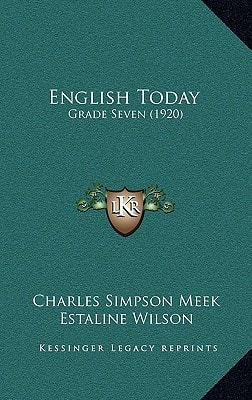English Today: Grade Seven (1920)