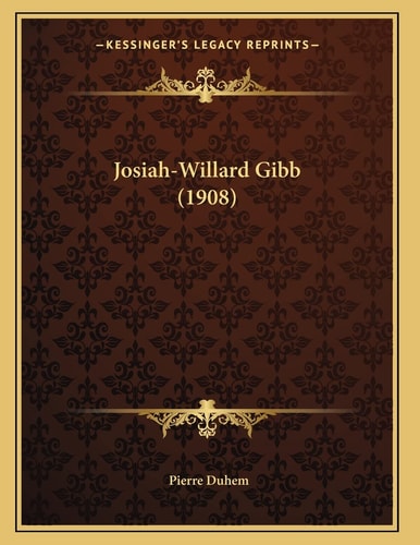 Josiah-Willard Gibb (1908)