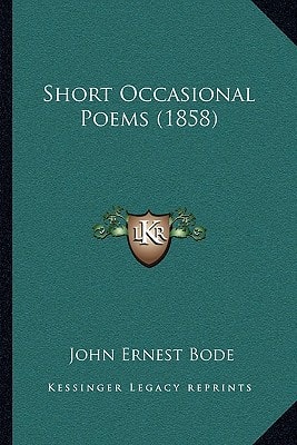 Short Occasional Poems (1858)