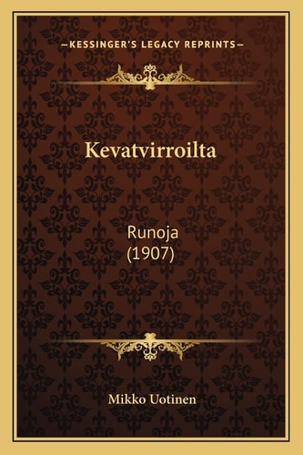 Kevatvirroilta: Runoja (1907)