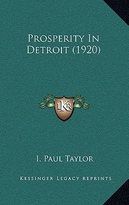 Prosperity In Detroit (1920)