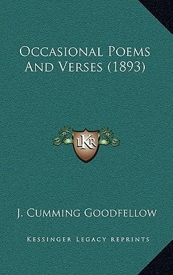 Occasional Poems And Verses (1893)