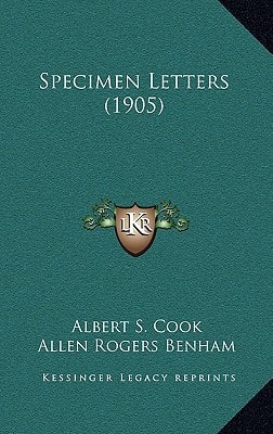 Specimen Letters (1905)