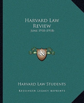 Harvard Law Review: June 1918 (1918)