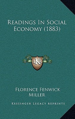 Readings In Social Economy (1883)