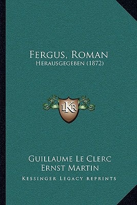 Fergus, Roman: Herausgegeben (1872)