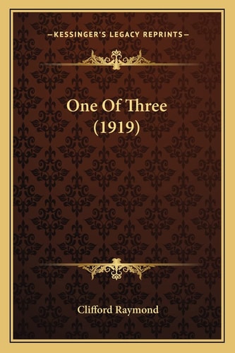 One Of Three (1919)