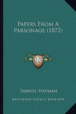 Papers From A Parsonage (1872)