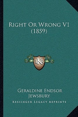 Right Or Wrong V1 (1859)