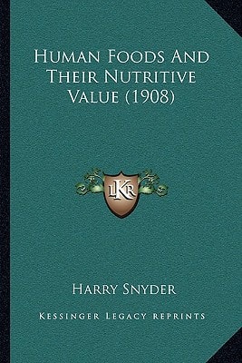 Human Foods And Their Nutritive Value (1908)