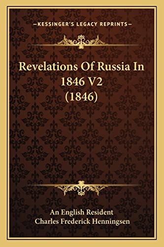 Revelations Of Russia In 1846 V2 (1846)