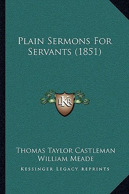 Plain Sermons For Servants (1851)