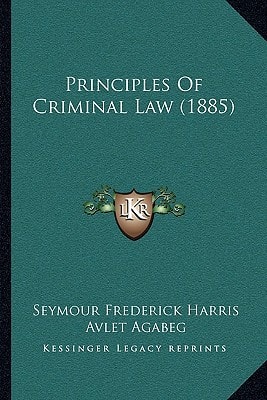 Principles Of Criminal Law (1885)