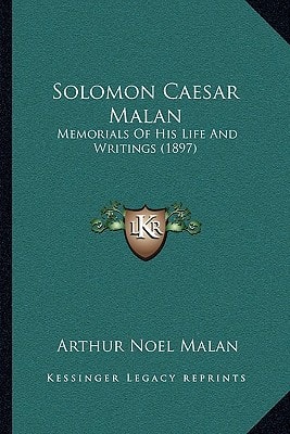 Solomon Caesar Malan: Memorials Of His Life And Writings (1897)