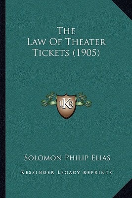 The Law Of Theater Tickets (1905)