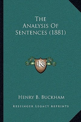 The Analysis Of Sentences (1881)