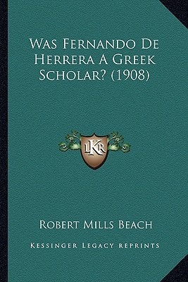 Was Fernando De Herrera A Greek Scholar? (1908)