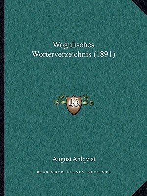 Wogulisches Worterverzeichnis (1891)