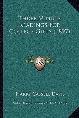 Three Minute Readings For College Girls (1897)