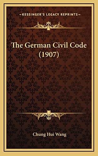 The German Civil Code (1907)