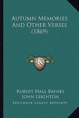 Autumn Memories And Other Verses (1869)